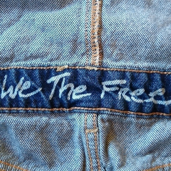 Free People Sunkissed Denim Short Shortalls Overalls Blue - Picture 8 of 11
